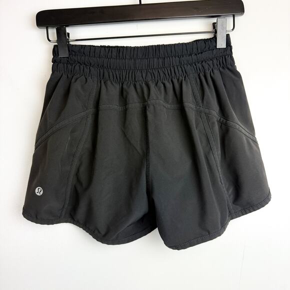 Lululemon Tracker Short 4” Low Rise Black Lined W7AA6S - 6 - Picture 3 of 9